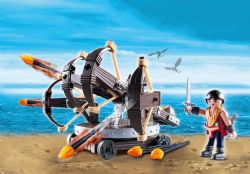 *** PLAYMOBIL - ERET ET BALISTE 4 PROJECTILES DE FEUX #9249